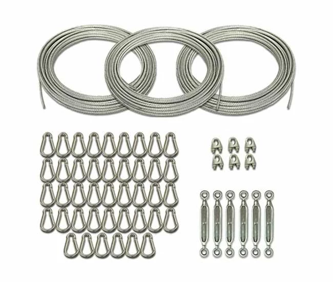 Hot Sale ❤️ Cable Kit For 55' Batting Cage Installation By Cimarron 🥰 3 Cable Kit For 55' Batting Cage Installation By Cimarron