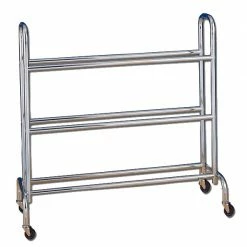 3-Tier Or 4-Tier Ball Rack With Casters By Gared Sports Basketball Equipment