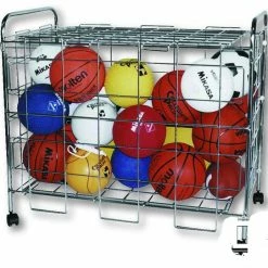 All Sport Deluxe Ball Storage Cage With Casters By Gared Sports