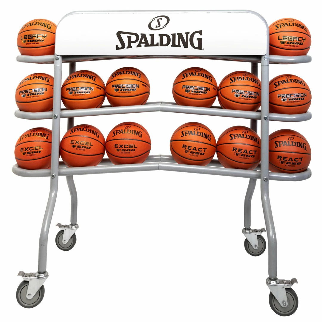 Top 10 🤩 Spalding 18-Ball Capacity Steel Official On-Court Ball Truck With Angled Rails 🏀 Basketball Equipment 🤩 3 Spalding 18-Ball Capacity Steel Official On-Court Ball Truck With Angled Rails Basketball Equipment