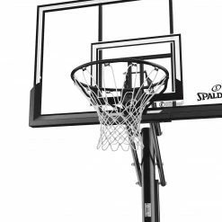 Spalding Accuglide Lift In-Ground Hoop With 52-Inch Acrylic Backboard Basketball Equipment