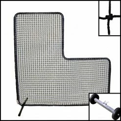 Trigon Sports International ProCage '60 Series' 7-Foot Pitcher's L-Screen With #60 Net Nets & Screens