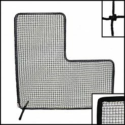 Trigon Sports International ProCage '60 Series' 7-Foot Pitcher's L-Screen With #60 Net Nets & Screens