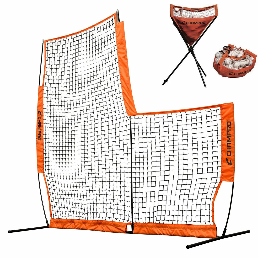 New π Nets & Screens The 'MVP' Portable 7'x7' L-Screen By Champro Sports π 4 Nets & Screens The 'MVP' Portable 7'x7' L-Screen By Champro Sports