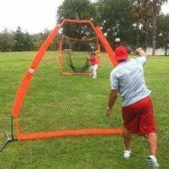 Nets & Screens Triangular Portable Pitching Screen By Bownet Sports