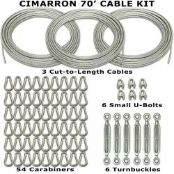 Promo π Cable Kit For 70' Batting Cage Installation By Cimarron βοΈ 4 Cable Kit For 70' Batting Cage Installation By Cimarron