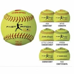 11-Inch And 12-Inch Fast Pitch Softballs By Champro