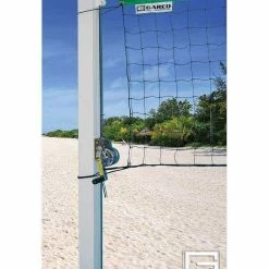 Volleyball Equipment 4-Inch Square Outdoor Volleyball Standards By Gared Sports