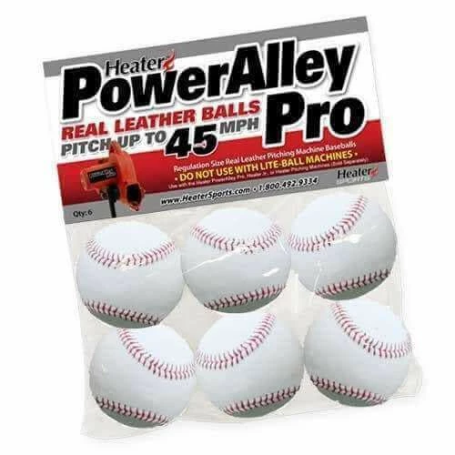 New π Heater βΎ Baseballs PowerAlley Pro Leather Pitching Machine Balls π 3 Heater Baseballs PowerAlley Pro Leather Pitching Machine Balls