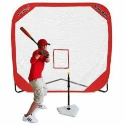 Spring Away Tee & Spring Away 7' X 7' Pop-Up Net By Heater Sports