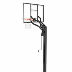 U-Turn In-Ground Hoops With Glass Backboards By Spalding Basketball Equipment