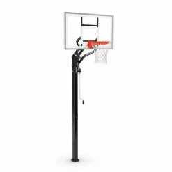 U-Turn In-Ground Hoops With Glass Backboards By Spalding Basketball Equipment