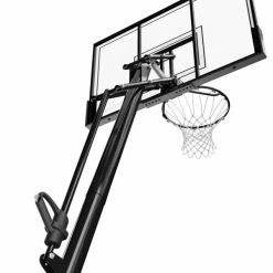 New 😉 Basketball Equipment 52-Inch Acrylic Pro-Glide Portable 🏀 Basketball System By Spalding 🌟 11 Basketball Equipment 52-Inch Acrylic Pro-Glide Portable Basketball System By Spalding