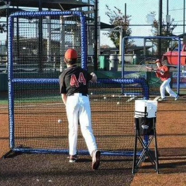 Flash Sale ๐ Nets & Screens The Protector Blue Series 7'x7' Padded L-Screen By JUGS ๐งจ 6 Nets & Screens The Protector Blue Series 7'x7' Padded L-Screen By JUGS