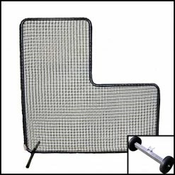 Trigon Sports International ProCage '60 Series' 7-Foot Pitcher's L-Screen With #60 Net Nets & Screens
