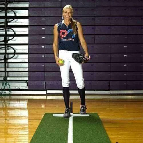 Cheapest 𧨠ProMounds βΎ Baseball Equipment Jennie Finch π₯ Softball Pitching Mat With Powerline 𧨠4 ProMounds Baseball Equipment Jennie Finch Softball Pitching Mat With Powerline