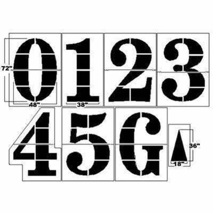 Discount β€οΈ Trigon Sports International 6' NCAA Football Stencil Kit π 3 Trigon Sports International 6' NCAA Football Stencil Kit